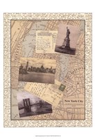 Framed Post Cards from NY
