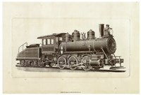 Framed Train Engine IV