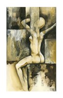 Framed Contemporary Seated Nude II