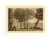 Framed Pastoral Landscape I