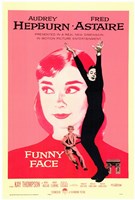 Framed Funny Face Audrey Hepburn