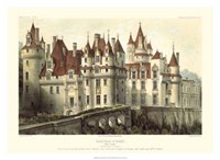 Framed French Chateaux VII