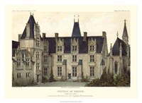 Framed French Chateaux VIII