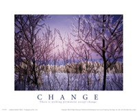 Framed Change - Snowy Trees