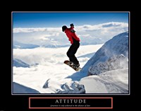 Framed Attitude - Snow Boarder