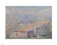 Framed Gardener's House at Antibes, 1888