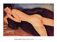 Framed Reclining Nude from the Back, c.1917
