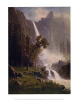 Framed Bridal Veil Falls, Yosemite, ca 1871-73