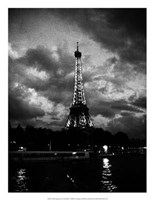 Framed Nuit Orageuse Au Tour Eiffel