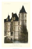 Framed French Chateaux In Blue II