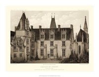 Framed Petite Sepia Chateaux I