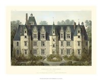 Framed Petite French Chateaux III