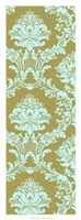 Framed Vivid Damask In Gold I