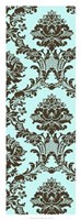 Framed Vivid Damask In Blue II