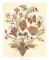 Framed Vintage Paper Bouquet II