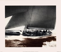 Framed Mariner's Museum - Rainbow's Run 1934 Vintage Maritime