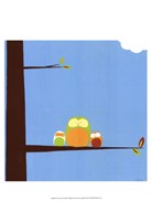 Framed Tree-top Owls III