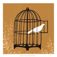 Framed Birdcage Silhouette II