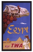 Framed Egypt - Fly TWA