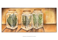Framed Spice Jars I