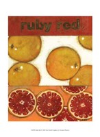 Framed Ruby Red