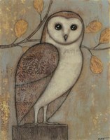 Framed Ornate Owl I