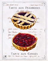 Framed Tartes aux Cerises et Framboises