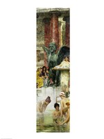 Framed In the Roman Baths, or Roman Women In The Bath, 1876