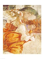 Framed Annunciation, detail of the Archangel Gabriel, from San Martino della Scala, 1481