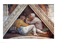 Framed Sistine Chapel Ceiling: The Ancestors of Christ