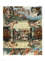 Framed Sistine Chapel Ceiling (1508-12): The Sacrifice of Noah, 1508-10