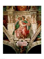 Framed Sistine Chapel Ceiling: The Prophet Isaiah