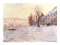 Framed Lavacourt under Snow, c.1878-81