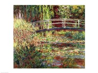 Framed Waterlily Pond: Pink Harmony, 1900