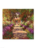 Framed Pathway in Monet's Garden, Giverny, 1902