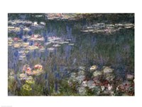 Framed Waterlilies: Green Reflections, 1914-18 (left section)