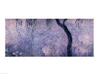 Framed Waterlilies: Two Weeping Willows, right section, 1914-18