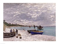 Framed Beach at Sainte-Adresse, 1867