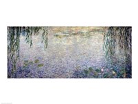 Framed Waterlilies: Morning with Weeping Willows, detail of the central section, 1915-26