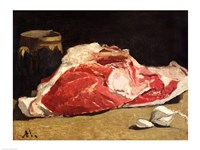 Framed Still Life, the Joint of Meat, 1864