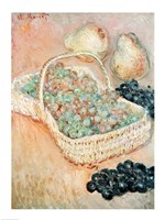 Framed Basket of Grapes, 1884