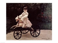 Framed Jean Monet on his Hobby Horse, 1872