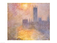 Framed Houses of Parliament, Sunset, 1904