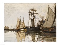 Framed Port of Honfleur, c.1865