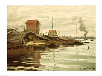 Framed Seine at Petit-Gennevilliers, 1872