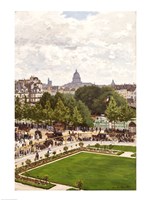Framed Garden of the Princess, Louvre, 1867