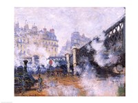 Framed Pont de l'Europe, Gare Saint-Lazare, 1877