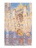 Framed Rouen Cathedral, Effects of Sunlight, Sunset, 1892 (oil on canvas)