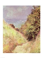 Framed Chemin de la Cavee, Pourville, 1882