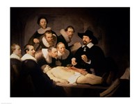 Framed Anatomy Lesson of Dr. Nicolaes Tulp, 1632